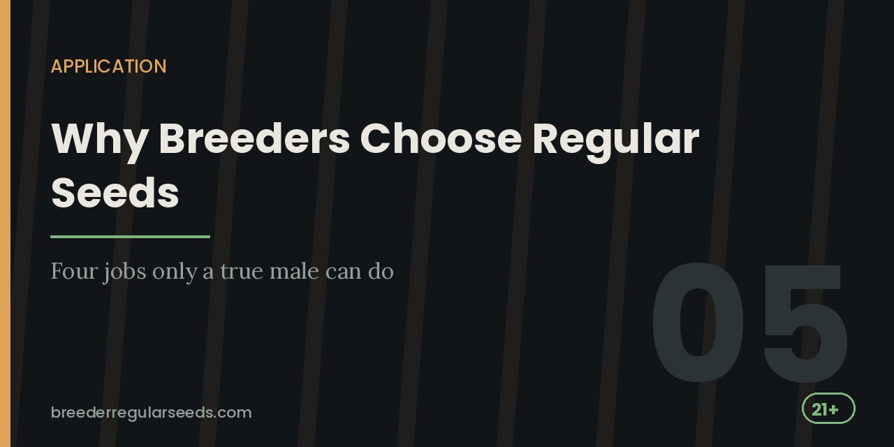 Section heading card on the four jobs that only a true male plant can do